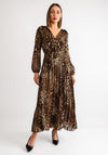 Serafina Collection Leopard Print Dress, Brown