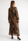 Serafina Collection Leopard Print Dress, Brown