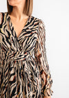 Serafina Collection Zebra Print Maxi Dress, Beige