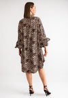 Serafina Collection One Size Leopard Print Shirt Dress, Brown