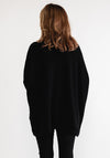 Serafina Collection Polo Neck Batwing Jumper, Black