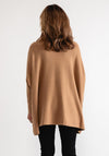 Serafina Collection Polo Neck Batwing Jumper, Camel