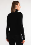 Serafina Collection Polo Neck Sweater, Black