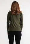 Serafina Collection Polo Neck Sweater, Green