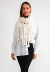 Serafina Collection Fluffy Scarf, Cream