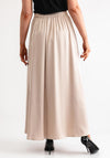 Serafina Collection Satin Maxi Skirt, Beige