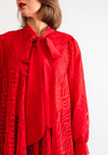 Serafina Collection One Size Textured Blouse, Red