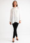 Serafina Collection One Size Textured Blouse, White