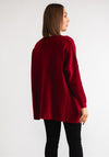 Serafina Collection Embellished Pocket Jumper, Wine