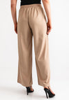 Serafina Collection Elasticated Wide Leg Trousers, Beige