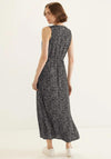 Street One Abstract Print Sleeveless Maxi Dress, Black & White