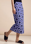 Street One Patterned Midi Skirt, Violet Blue