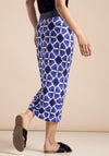 Street One Patterned Midi Skirt, Violet Blue