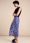 Street One Patterned Midi Skirt, Violet Blue