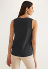 Street One Ribbed Sleeveless Top, Black