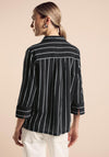 Street One Striped Loose Shirt, Black