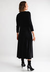 Street One Knit Pleated Midi Dress, Black