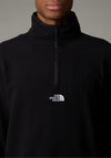 The North Face Men’s Glacier Quarter Zip Fleece, Black