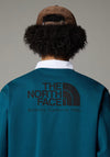 The North Face Men’s Heritage Rugy Polo Shirt, Petrol Blue