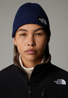 The North Face Logo Box Cuff Beanie, Summit Navy