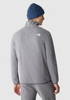 The North Face Men’s 100 Glacier Quarter Zip Fleece, Medium Grey Heather