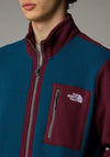 The North Face Men’s Yumiori Full Zip Fleece, Petrol Blue & Plum