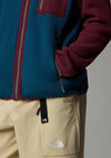 The North Face Men’s Yumiori Full Zip Fleece, Petrol Blue & Plum