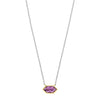 Ti Sento Amethyst Necklace, Silver & Gold