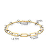 Ti Sento Chain Link Bracelet, Silver & Gold