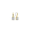 Ti Sento CZ Stone Hook Earrings, Gold