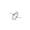 Ti Sento Dome Ring, Silver