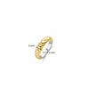 Ti Sento En Relief Clover Pattern Ring, Gold