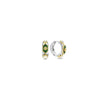 Ti Sento Golden Star & Malachite Cluster Huggie Earrings, Silver