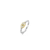 Ti Sento Golden Star Mother of Pearl Ring, Silver & Gold