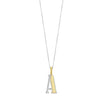 Ti Sento Initial Pendant Necklace, Silver & Gold