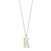 Ti Sento Initial Pendant Necklace, Silver & Gold