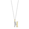 Ti Sento Initial Pendant Necklace, Silver & Gold