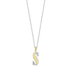 Ti Sento Initial Pendant Necklace, Silver & Gold