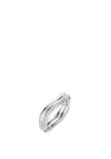 Ti Sento Milano Cubic Zirconia Double Wave Ring, Silver Size 58