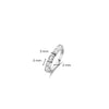 Ti Sento Milano CZ Row Ring, Silver