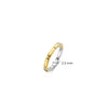 Ti Sento Milano Two-Tone Ring, Silver & Gold