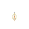 Ti Sento Mother of Pearl & Nude Stone Geometric Pendant, Gold