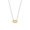 Ti Sento Nude Stone Necklace, Silver & Gold