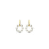 Ti Sento Pearl Circle Huggie Earrings, Gold