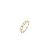 Ti Sento Pearl Row Ring, Gold