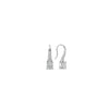 Ti Sento Small CZ Stone Pavé Hook Earrings, Silver