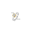 Ti Sento Square CZ Solitaire Ring, Silver