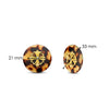 Ti Sento Tiger Eye Statement Earrings, Gold