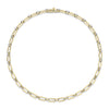 Ti Sento Two-Tone Art Deco Chain Link Necklace, Silver