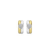 Ti Sento Two-Tone Double Hoop Earrings, Gold & Silver